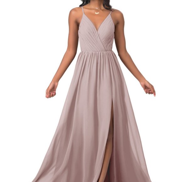 Azazie Gracie in Vintage Mauve - Picture 5 of 8